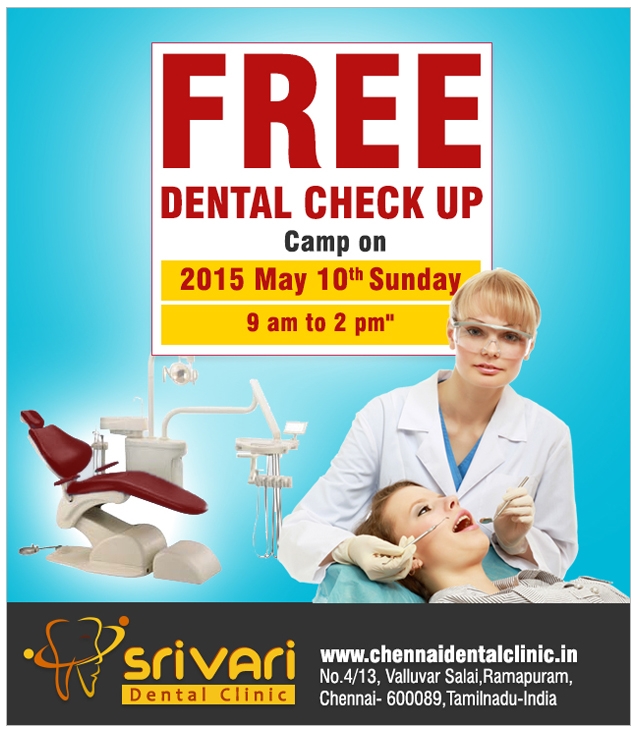 Free Dental Check Up Camp on May 10th 2015