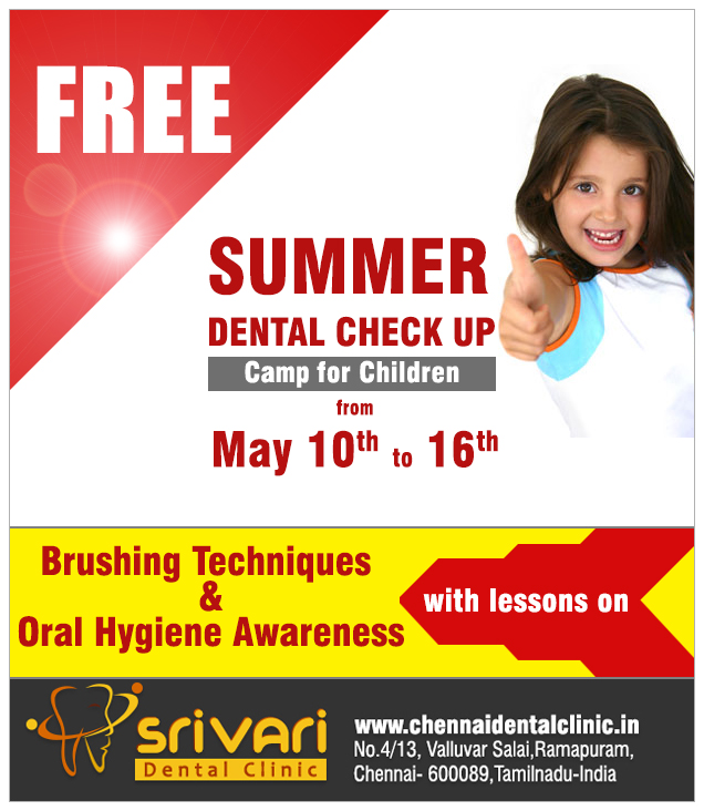 Free Summer Dental Check up Camp for Children